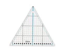 Линейка для пэчворка 20x23 см "треугольник 60°"  1 шт - фото 100175