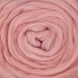Полутонкая 100% шерсть для валяния 50 г цвет: розовый кварц - фото 100191
