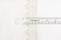 Гипюр "Gamma" 40 мм белый 1м   - фото 100510