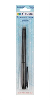 Ручка для ткани черная с термоисчезающими чернилами  1 шт.  - фото 100540