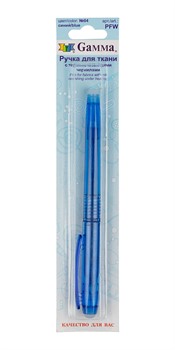 Ручка для ткани синяя с термоисчезающими чернилами  1 шт.  - фото 100809