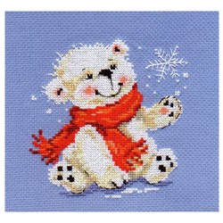 Набор для вышивания  'Белый медвежонок' 12*13см  "Алиса" - фото 100917