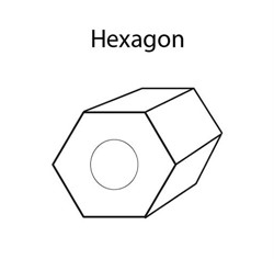 Бисер "TOHO" 11/0 HEXAGON 2,2 мм 0049 черный  5 г. - фото 101329