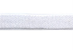 Лента эластичная для бретелей 6 мм белая 1м   - фото 101445