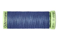 Нить Top Stitch отделочная, 30 м, 100% п/э,  цвет: 112 серо-синий джинс, 1 кат.   - фото 102262