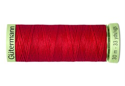 Нить Top Stitch отделочная, 30 м, 100% п/э,  цвет: 156 красный, 1 кат.  - фото 102272