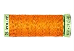 Нить Top Stitch отделочная, 30 м, 100% п/э, цвет: 350 св.оранжевый 1 кат. - фото 102304