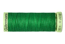 Нить Top Stitch отделочная, 30 м, 100% п/э, цвет: 396 ярко-зеленый 1 кат.   - фото 102314