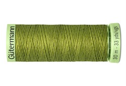Нить Top Stitch отделочная, 30 м, 100% п/э, цвет:582 зеленая горчица  1 кат.  - фото 102331