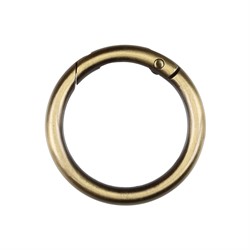 Карабин "кольцо" d 32 мм  цвет под бронзу 1 шт - фото 102737