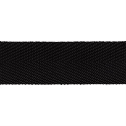 Стропа (ременная лента, рис.Елочка) 25 мм, цвет черный, 2.5 м  - фото 102809