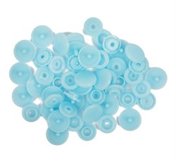 Кнопки пластиковые 12 мм голубые 1 уп.   - фото 102953