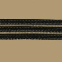 Лента эластичная 12 мм черная 1м   - фото 103439