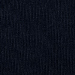 Полотно трикотажное тонкое (100% акрил), 2*2, шир. 40см цвет: темно-синий 1 метр - фото 104080