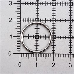 Кольцо для белья и купальников 16 мм, металл, цвет: белая бронза, 1 шт - фото 104105