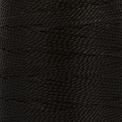 Нитки обувные (полиэстер) цвет черный 183 м  1 кат.  - фото 104463