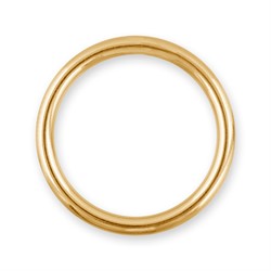Кольцо для бюстгальтера металлическое d=12 мм, цвет под золото 1 шт. - фото 104488