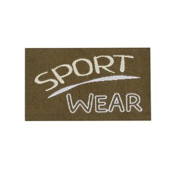 Нашивка текстильная полиэстер SPORT WEAR  3,4*5,9 см 1 шт.  - фото 104629