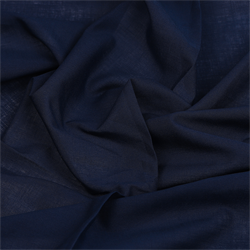 Ткань Батист 72 г/м² 100% хлопок шир.150 см  цв.т.синий1м  - фото 106911