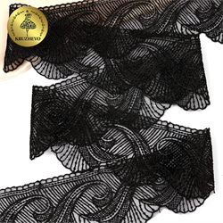 Кружево на сетке 70мм. 1м  - фото 106990