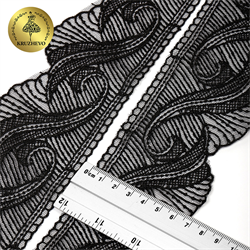 Кружево на сетке 70мм. 1м  - фото 106991