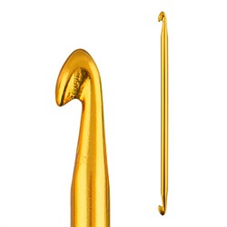 Крючок для тунисского вязания  двухсторонний  металлический  d 6.0 мм  14.5 см - фото 53753