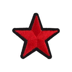 Термонаклейка "Звезда"  3.5 х 3.5 см 1 шт - фото 61602
