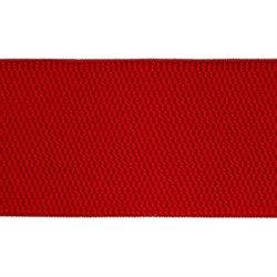 Лента эластичная 70 мм красная  1м - фото 79035