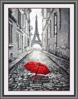 Набор для вышивания  'В Париже дождь' 20х29 см "Овен" - фото 80835