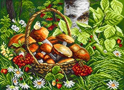Рисунок на канве "Первые грибы"  "Матренин Посад" 1822  - фото 85017
