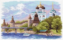 Рисунок на канве "Псковский кремль"  "Матренин Посад" 1645 - фото 86026