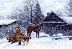 Рисунок на канве  "Зима"  "Матренин Посад" 1199  - фото 87201