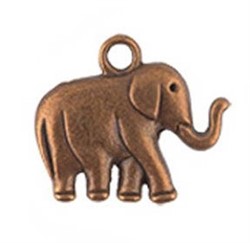 Подвеска  "Слон" античная медь - фото 88054