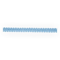 Тесьма декоративная "Булет" цвет: голубой 13 мм 1 м  - фото 88249
