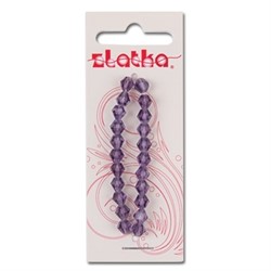 Бусины стеклянные биконус  6 х 6 мм  22 шт  на нити  - фото 89984