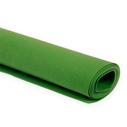 Пластичная замша (фоамиран)  60 х70 см темно-зеленый - фото 90118