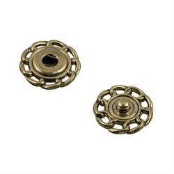 Кнопки пришивные металлические d 21 мм (бронза) - фото 93070