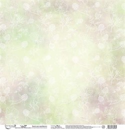 Бумага для скрапбукинга двусторонняя "Цветочный атлас. Полевые цветы." 30.5 х 30.5 см 1 лист  - фото 94645