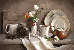 Рисунок на канве "Кофейный аромат" 37 см х 49 см  "Матренин Посад" - фото 95079