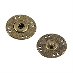 Кнопки пришивные металлические d 25 мм под бронзу 1 шт.  - фото 95570