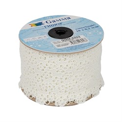 Гипюр "Gamma" 82 мм темно-синий 1 м  - фото 97327