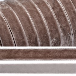 Лента бархатная 10 мм  цвет пыльно-сиреневый 1 м  - фото 97607