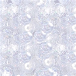 Пайетки круглые "голографик"  6 мм цвет: прозрачный 1 п.   - фото 99425