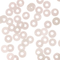 Пайетки россыпью 3 мм матовые цвет: бледно-персиковый 1 п.  - фото 99521