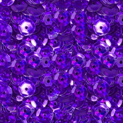 Пайетки круглые "голографик" 6 мм цвет: ярко-фиолетовый 1 п.  - фото 99529