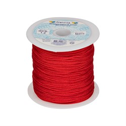 Шнур для плетения 1.2 мм  011 красный 1 м 