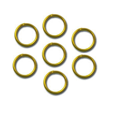 Кольцо для бус 4 мм золото  (уп. 50 шт) 