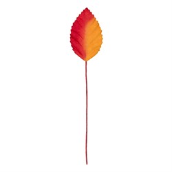 Декоративные элементы 'Листья' красно-оранжевые  уп. 12 шт. 