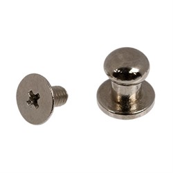 Кнопка кобурная металлическая d-8 мм под никель 1 шт.