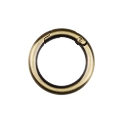 Карабин "кольцо" d 25 мм  цвет бронза  1 шт 